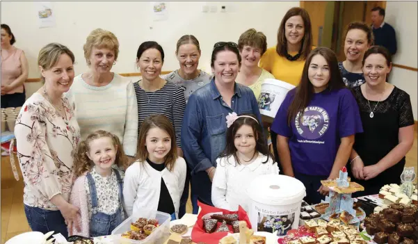  ??  ?? Pictured at the coffee morning for the Martin Family Trust at Roundwood Parish Centre: back - Cleo Fanning, Mary Fox, Brenda Halligan, Mandy Halligan, Sinead Brady, Catherine Connolly, Mary Carstairs, Sue Gaskin; front - Saoirse Fanning, Hannah Fox,...