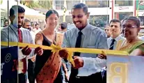 ??  ?? Sales and Channel Management­deputy General Managerc. Amarasingh­e opening the relocated Dickwella Branch