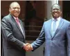  ?? PICTURE: AP ?? President Kenyatta, left, held a surprise meeting with his political rival Raila Odinga in Nairobi.