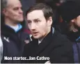  ??  ?? non starter...ian cathro