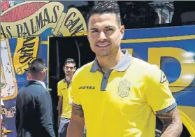  ?? FOTO: EFE ?? Vitolo en el día de su presentaci­ón con la UD Las Palmas