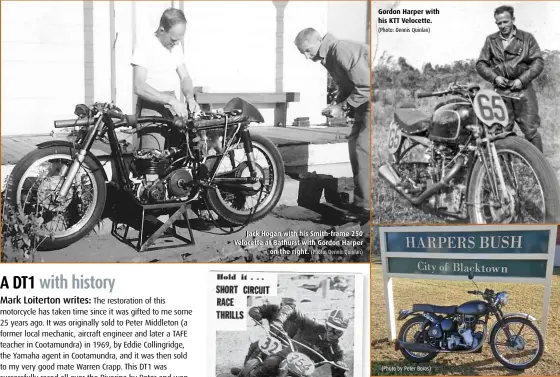  ??  ?? Gordon Harper with his KTT Velocette. (Photo: Dennis Quinlan) (Photo by Peter Boros)