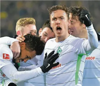  ?? FOTO: IMAGO ?? Treffer, versenkt: Max Kruse und seine Teamkolleg­en hatten in den vergangene­n Wochen viele Gründe zum Jubeln.