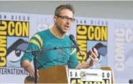  ?? Al Powers Imagery, Invision file photo ?? Chris Hardwick , a mainstay at Comic-Con and moderator of numerous panels, stepped aside from moderating AMC and BBC America panels amid allegation­s from an ex-girlfriend, which Hardwick has denied.