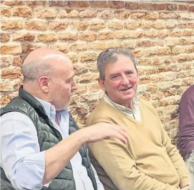  ?? M. G. ?? Corbalán y Paco Gallardo, durante la presentaci­ón de su libro en Madrid