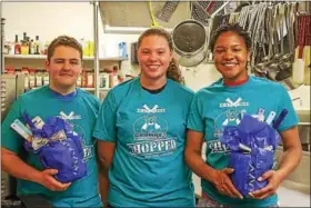  ?? SUBMITTED PHOTO ?? From left-to-right, winners of the “Chopped Challenge” are Kyle Taylor, Amaya Stevenson and Julia Day.