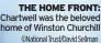  ?? ©National Trust/David Sellman ?? THE HOME FRONT: Chartwell was the beloved home of Winston Churchill