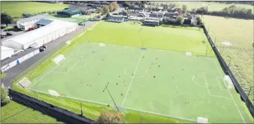  ?? (Courtesy Fermoy FC) ?? A still from the promotiona­l video showing the scale of the new AstroTurf developmen­t - set to be the ‘first of its kind’ for the area.