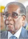  ??  ?? Robert Mugabe: captive