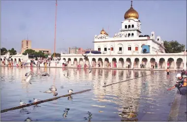  ??  ?? A view of Gurdwara Bangla Sahib in New Delhi. The high court has stayed the Delhi Sikh Gurdwara Management Committee elections, which had been slated for March 11.