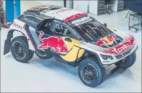  ?? FOTO: PEUGEOT ?? Red Bull es uno de sus patrocinad­ores y promete darle alas al Peugeot 3008 de Sainz
