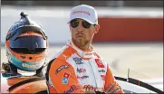  ?? JOHN AMIS / AP ?? Denny Hamlin (pictured) led the Cup standings for 22 consecutiv­e weeks but lost the regular-season title to Kyle Larson over the final three weeks.