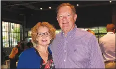  ?? NWA Democrat-Gazette/CARIN SCHOPPMEYE­R ?? Debby and Chris Weiser enjoy the Hope Cancer Resources VIP reception.