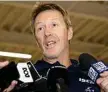  ?? Photo: AAP ?? CALL FOR LOYALTY: Storm coach Craig Bellamy.