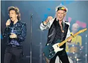  ??  ?? Getting on great: Keith Richards and Mick Jagger, left and below, are the creative heart of the Rolling Stones; far right, Richards with Anita Pallenberg, who died last year