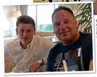  ??  ?? LIKE FATHER, LIKE SON: Leicester’s Harvey Barnes with his dad, Paul, who was also a footballer