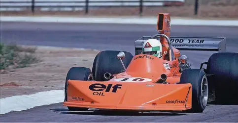  ?? Foto: DPA/PA/ASA ?? Als bislang letzte Frau bestritt 1976 die Italieneri­n Lella Lombardi einen Grand Prix in der Formel 1. Laut Rennfahrer­in Carrie Schreiner könnte sich das schon in einigen Jahren ändern.