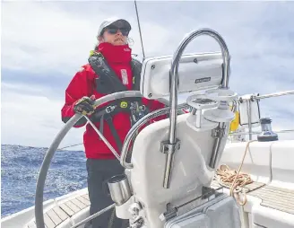  ?? Lesley Taylor ?? Lesley Taylor, who won Sail Nova Scotia’s Female Sailor of the Year Award, says that she hopes more women become involved in the sport.