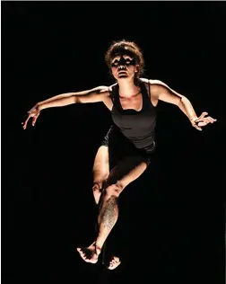  ?? PICTURES: ROB KEITH ?? BODY POLITICS: Actress Rehane Abrahams in the play, Womb of Fire, at the National Arts Festival.