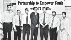  ??  ?? (From left): Sarvodaya-Fusion Manager Isura Silva, Microsoft Sri Lanka and Bangladesh Country Manager Sriyan de Silva Wijeyeratn­e, Lafarge Mahaweli Cement Head of Sales and Marketing Susantha Perera, Microsoft South East Asia New Markets President...