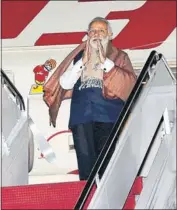  ?? PTI ?? Prime Minister Narendra Modi arrives in Washington on Thursday for the Nuclear Security Summit. During his two-day stay in Washington, Modi will interact with many world leaders including US president Barack Obama.