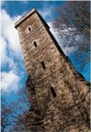  ??  ?? GREAT SCOTT Clermiston Tower on Corstorphi­ne Hill, built in tribute to Scottish author Sir Walter Scott.