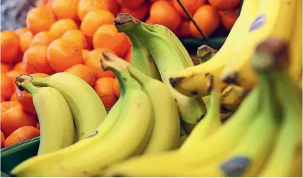  ??  ?? Try removing bananas from your diet for a few weeks to see if that is the cause of constipati­on.
