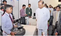  ??  ?? Science, Technology and Research Minister Susil Premajayan­tha at last year’s exhibition