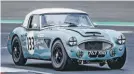  ??  ?? Austin-Healeys will face E-types and Aston DB4s in the RAC TT pre-’63 GT.
