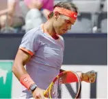  ?? FE ?? Rafael Nadal tuvo que batallar por tres horas para lograr la victoria en Roma.
