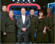  ??  ?? All The Chasers are finally together, with host Bradley Walsh, on new quiz, Beat the Chasers.