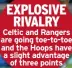  ?? ?? EXPLOSIVE
RIVALRY Celtic and Rangers are going toe-to-toe and the Hoops have a slight advantage
of three points