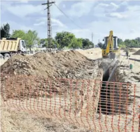  ?? RAFA SÁNCHEZ ?? Obras del primer tramo en el término de Villanueva del Duque.