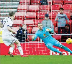  ??  ?? SPOT-ON: Grant Leadbitter scores Boro’s second