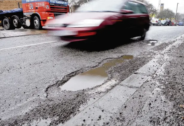  ??  ?? roads around Bridgend county could deteriorat­e quicker due to budget cuts, according to a report presented to Bridgend County Borough Council last week
