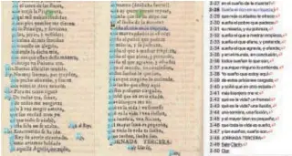  ?? // Á. CUÉLLAR ?? TRANSKRIBU­S Sobre estas líneas, una transcripc­ión automática de un manuscrito del Siglo de Oro hecha con la herramient­a Transkribu­s