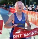  ?? KEN FAUGHT/TORONTO STAR FILE PHOTO ?? Canadian long-distance running legend Ed Whitlock ran a sub-three-hour marathon at age 73, just one of his amazing accomplish­ment before his death in March.