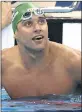  ??  ?? Chad le Clos met one of his biggest fans, Ferlan Petzer.