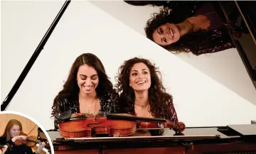  ??  ?? Successful classical duo the Ayoub Sisters from Bearden were inspired by the teachers and classes at Douglas Academy