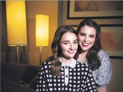  ?? Allen J. Schaben Los Angeles Times ?? ACTRESSES Kaitlyn Dever, left, and Beanie Feldstein got the film’s producers to arrange the extended sleepover experiment.