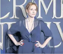  ??  ?? J.K. Rowling at the UK premiere of Fantastic Beasts: The Crimes Of Grindelwal­d.