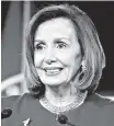  ?? EFE ?? Nancy Pelosi, presidenta de la Cámara Baja.