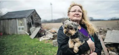  ?? TYLER ANDERSON / NATIONAL POST ?? Shellie Correia of Welland says “Old Stock Canadians” like her need someone like Kellie Leitch to represent them.