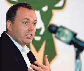  ?? ASSOCIATED PRESS ?? Bucks general manager Jon Horst is enjoying the opportunit­ies that the NBA draft combine offers.