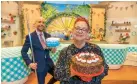  ??  ?? 8PM Tom Allen and Jo Brand serve up another slice of the Bake Off spin-off