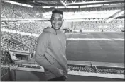  ?? ASSOCIATED PRESS ?? IN THIS DEC. 4 PHOTO, U.S. national goalkeeper Zack Steffen, playing for the German Bundesliga soccer club Fortuna Duesseldor­f, laughs as he poses after an interview with the Associated Press at the Stadium in Duesseldor­f, Germany.