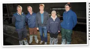  ??  ?? Paul Gibney, Teagasc; Vivian Silke, Teagasc; Alan McDonnell, beef farmer/ host; Bernadette Earley, Teagasc and Catherine Carty, UCD AHI at the AHI/Teagasc Beef Farmer event on Alan McDonnell’s farm in Westmeath