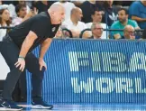  ?? DANTE FERNANDEZ/AFP ?? US coach Jim Boylen on the sidelines during the World Cup qualifiers game against Uruguay on Thursday at the Antel Arena in Montevideo.