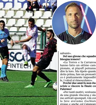  ?? (foto Spal) ?? Biancoscud­o
Un attacco (foto Callicalci­o Padova)
e nel tondo Nahuel Valentini