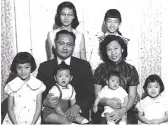  ?? SUPPLIED PHOTO ?? The Yu family in 1960 in Los Angeles. That’s Linda in the back on the right.